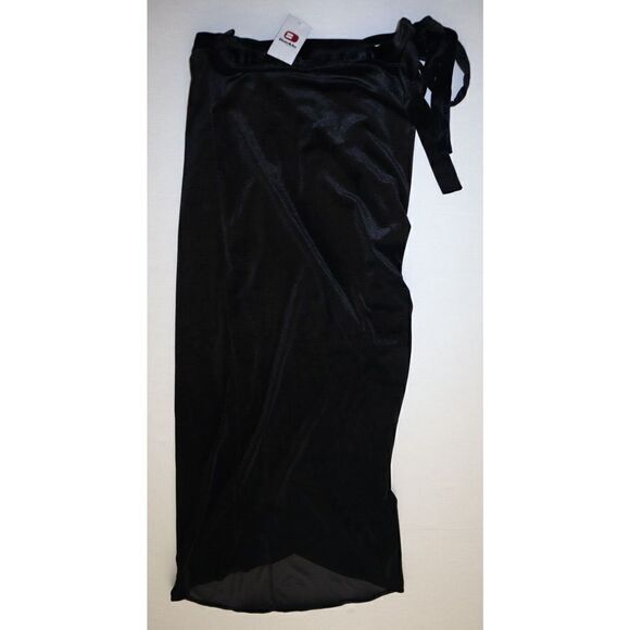 Buckle 166806040 Women's Sz Medium Black Solid Daytrip Velvet Wrap Skirt - Picture 10 of 10